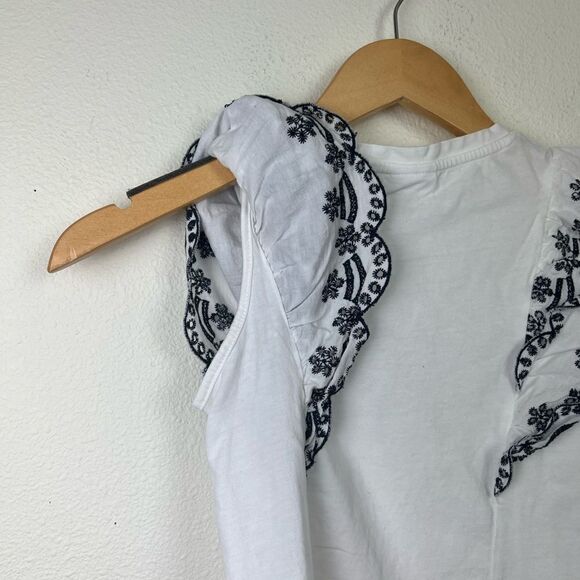Zara EMBROIDERED SHIRT Girl size 7 - Picture 6 of 9
